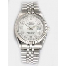 Rolex DATEJUST White Dial With  Arabic Hour Mark