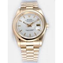 Rolex DATEJUST White Dial With  Bar Hour Markers