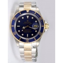Rolex SUBMARINER 18K/SS Two Tone Blue Dail Blue