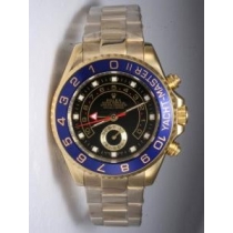 Rolex YACHT-MASTER II 18K Gold Black Dail Blue B