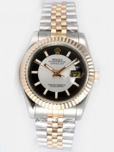 Rolex DATEJUST White Dial With Bar Hour Markers