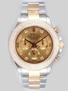 Rolex DAYTONA Two Tone Brown Dail Double Rings D