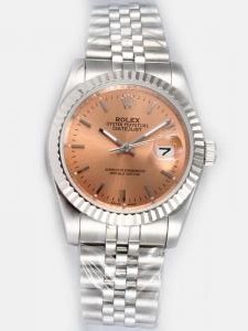 Rolex DATEJUST Brown Dial With Bar Hour Markers