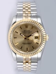 Rolex DATEJUST Brown Dial With Bar Hour Markers