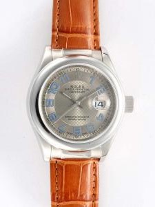 Rolex DATEJUST Silver Dial With Baby Blue Arabic