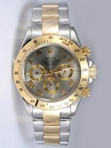 Rolex DAYTONA Two Tone Gray Dail Golden Bezel Ro