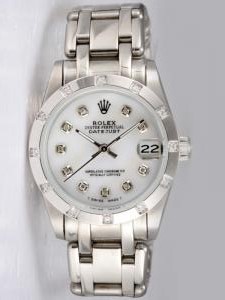 Rolex DATEJUST Oyster White Dial With CZ Diamond