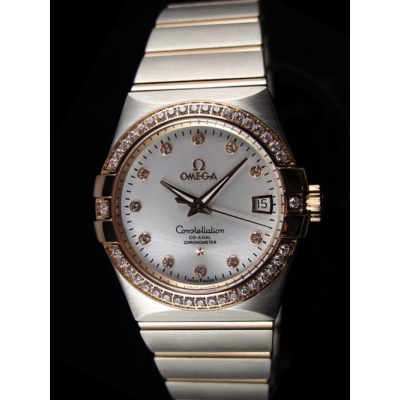 Omega Constellation Stainless Steel Case White Dial Watc