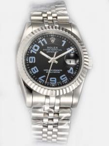 Rolex DATEJUST Black Dial With Azury Arab Hour M