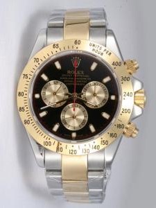 Rolex DAYTONA Two Tone Black And Golden Dail Gol