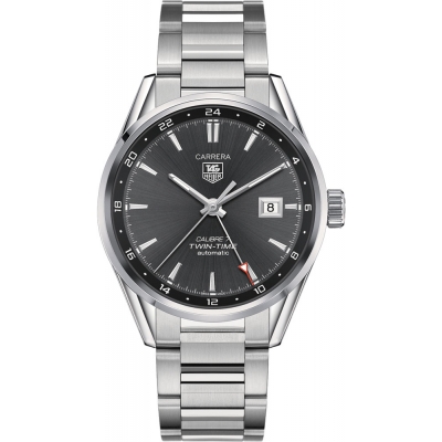 Tag Heuer Carrera Twin Time 41mm Mens Watch