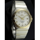 Omega Constellation Stainless Steel Case Golden Bezel