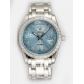 Rolex Day Date Etched Blue Grey Dial With Shaped