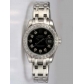 Rolex DATEJUST Black Dial With  CZ Diamond Hour