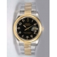 Rolex DATEJUST Black Dial With  Arabic Hour Mark