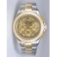 Rolex DAYTONA Two Tone Golden Dail Double Rings