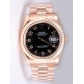 Rolex DATEJUST Black Dial With  Arabic Hour Mark