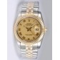 Rolex DATEJUST Golden Dial With Roman Hour Marke