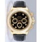 Rolex DAYTONA 18K Gold Black Dail Double Rings D