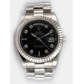 Rolex Day Date Black Dial With CZ Diamond  Hour